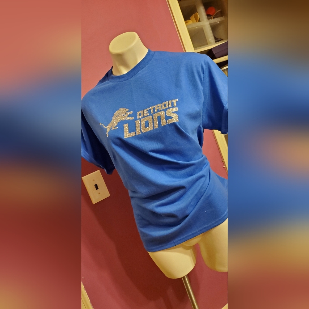 Custom Detroit Lions Bling Shirt